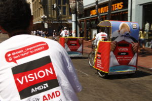 AMD Pedicab Outdoor Advertising Campaign